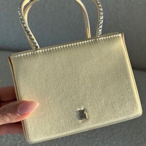 Authentic AMINA MUADDI Superamini Gilda Embellished Tote Bag